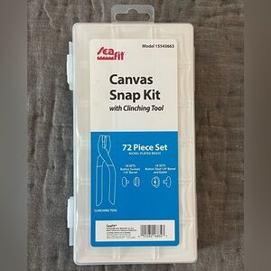 Sea Fit Canvas Snap Kit Clinching Tool White 72 pc Set Camping Boating Outdoors